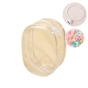 INF Kozmetična torbica z zvončkom in puhasto kroglico za shranjevanje Transparent, (5000130567)