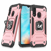 Wozinsky Ring Armor ovitek s funkcijo stojala in držala za Samsung Galaxy A20 E