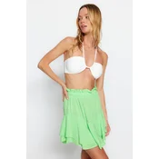 Trendyol Green Mini Woven with Ruffled Skirt