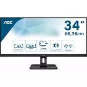Monitor 34 AOC Q34E2A UltraWide IPS WFHD 4ms 75Hz