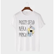 MAFIMI Ženska majica Neka prica selo, Bela