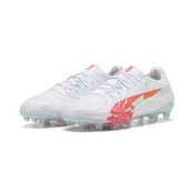 PUMA KING 20 ULTIMATE BRILLIANCE FG/AG Football Boots Women, Sports, White/Ultra Orange/Pink Alert, 42