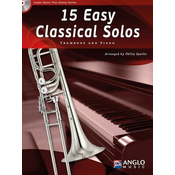 Hal Leonard 15 Easy Classical Solos Trombone and Piano