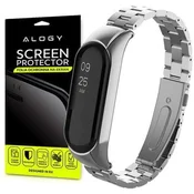 shumee Zapestnica Alogy iz nerjavečega jekla za Xiaomi Mi Band 5 srebrna 5x Alogy folija