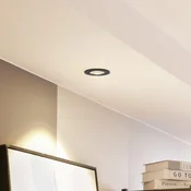 Arcchio LED svetilka Zarik, črna, 2.700K - Dnevna soba/jedilnica - Sodobni - Aluminij