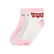LEVIS  Nogavice BATWING pegasto siva/svetlo roza/rdeča/bela