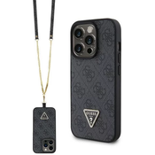 Guess Guess Crossbody 4G Metal Logo - Ohišje za iPhone 15 Pro Max (črno)