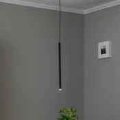 EMIBIG LIGHTING Visoka svetilka Sid, enogorka, črna - Dnevna soba/jedilnica - Sodobni - Kovina