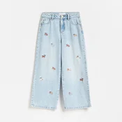 Reserved - Wide leg farmerke s vezenim dezenom