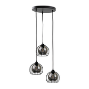 Luster na kablu SOLO BLACK 3x E27/60W/230V, precnik 30 cm