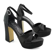Mona shoes Ženske sandale na štiklu, Crne