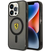 Ferrari iPhone 14 Pro Max 6.7 black hardcase Translucent Magsafe (FEHMP14XURKK)