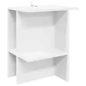 vidaXL Klubska miza Bela 40 x 30 x 49 cm Inženirski les