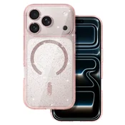 Overboard Ovitek za iPhone 17 Pro, Bleščeči MagSafe, roza + steklo