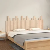 Vidaxl Stensko posteljno vzglavje 185x3x80 cm trdna borovina
