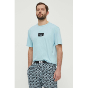 Pamucna pidžama kratkih rukava Calvin Klein Underwear s tiskom
