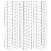 Vidaxl Visoka greda gabion 3 kosi 30x30x150 cm železo
