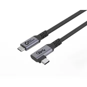 USB-C kabel 0.25m 20Gbps USB 3.2 Gen2x2 100W, kotni