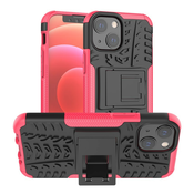Hibriden TPU gel ovitek Tough za iPhone 13 Mini - roza