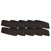 shumee Drenažni pokrovček za PVC okna, pokrov, rjav, 36 mm, komplet 10 kosov
