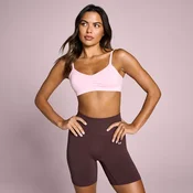 MP ženski Tempo športni nedrček brez šivov z gubano sprednjo stranjo - blush - XL