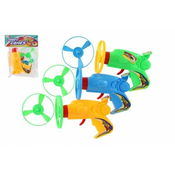 Teddies Ejektorski propeler + ŽAGAnjalna pištola iz plastike 12cm - mešanica barv