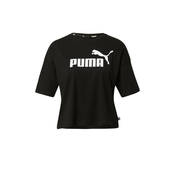 Puma Majice črna L Ess Cropped Logo