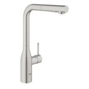 GROHE izvlečna enoročna kuhinjska armatura Essence - supersteel (30270DC0)