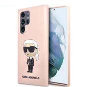 Originalna maska Karl Lagerfeld NFT Ikonik za Samsung Galaxy S23 Ultra - pink