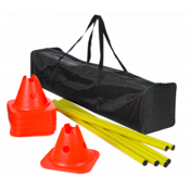 TRENING KOMPLET SELECT, 12 x stožec, 6 x palica, torba