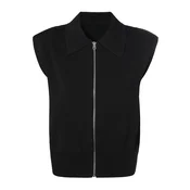 TATUUM Pleten brezrokavnik Lasi črna