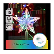Aigostar - LED RGBY božicna dekoracija 10xLED/3xAA zvezda