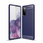 Ovitek za Samsung S20 FE 5G/4G | Carbon vzorec | Temno moder