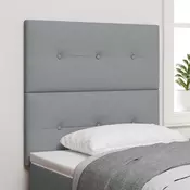 Uzglavlje podesivo po visini Svijetlo siva 80 cm tkanina