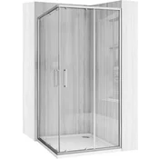 Rea City 90x90 tuš kabina Nickel Brush