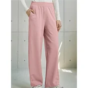 Sinsay - Pantalone sa širokim nogavicama - pastelno roze