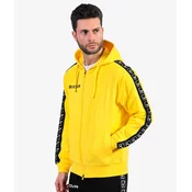 FELPA FULL ZIP CON CAPPUCCIO TERRY BAND duks / jakna žuta boja S
