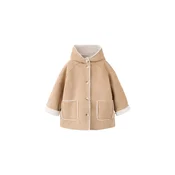 MANGO KIDS Plašč MARIONA kremna