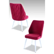 Hanah Home Set stolica Pufi, 48x90x43 cm, 2 komada, Ciklama