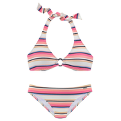 VENICE BEACH Bikini  modra / svetlo roza / črna / bela