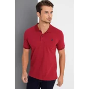 T8561 DEWBERRY MENS TSHIRT-BURGUNDY