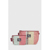Kozmetična torbica Dakine MESH POUCH SET 2-pack roza barva, 10004085