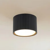 TK Lighting Downlight Ferro, črn, plastika, višina 6 cm, GX53 - Dnevna soba/jedilnica - Sodobni