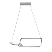 Rabalux Visilica Malwen, LED, 36W, 4000K, 54x29cm, Hrom