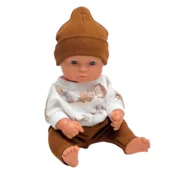 MINILAND Evropska punčka fant 32 cm + komplet oblačil Przytullale