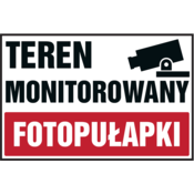 shumee Nadzorovano območje - fotopasti - PVC plošča - p