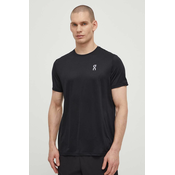 Majica kratkih rukava za trcanje On-running Core boja: crna, bez uzorka