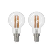 Arcchio LED žarnica z žarilno nitko E14 G45, komplet 2, 3000 K - prozorno - Steklo