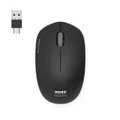 MIŠKA PORT WL USB-A/USB-C ČRNA