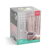 Family Vanjska svjetlosna zavjesa sa 100 LED dioda 2,2 m, bijela, napajanje iz mreže, IP44 - 8 programa